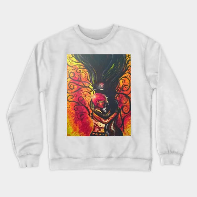 Embrace Your Demons Crewneck Sweatshirt by berrypaint